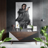 John Wick Brushed Aluminium Dibond Wall Art.